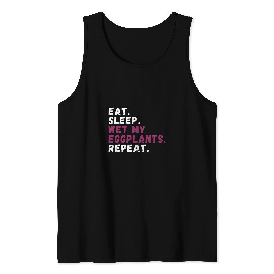 Eggplant Lover Healthy Cuisine Gardening Enthusiast Tank Tops