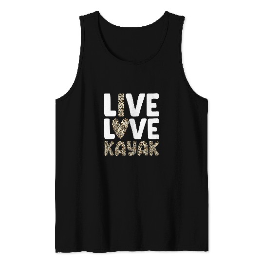 Cool Kayak Art For Men Women Kayak Boat Lover Kayaking Tank Tops