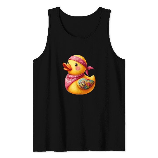 Duck Pet Ducklings Bath Duck Quacking 176 Tank Tops