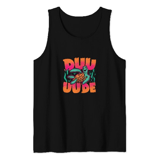 Turtle Pet Finding Nemo Crush The Sea Turtle Dude Tank Tops