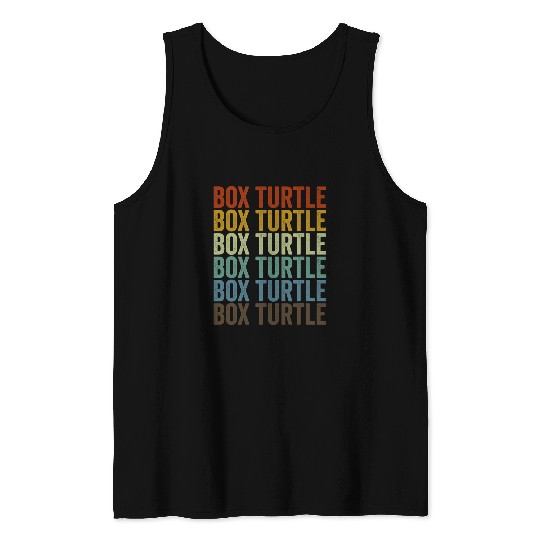 Turtle Pet Box Turtle Retro Tank Tops