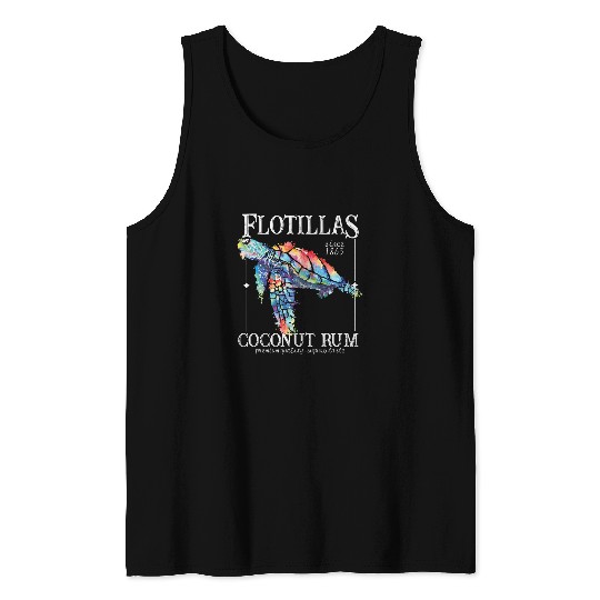 Turtle Pet Flotillas Coconut Rum Sea Turtle Tank Tops