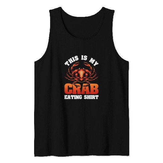 Crab Eating Lobster Lover Gift Crab Tank Tops