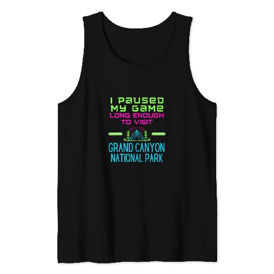 Kids Grand Canyon National Park Gamer National Park Tank Tops