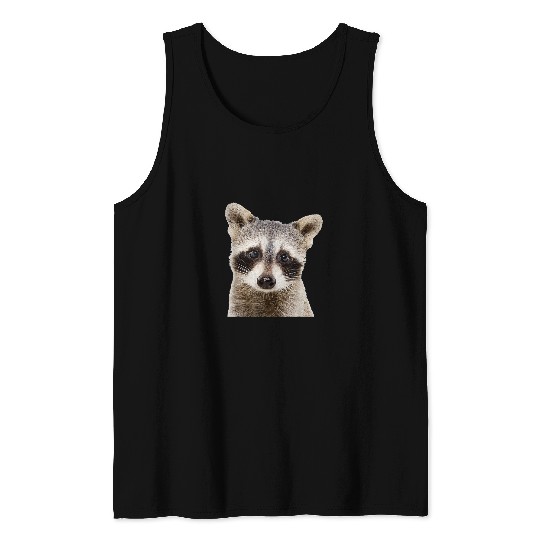 Raccoon Pet Face Tank Tops