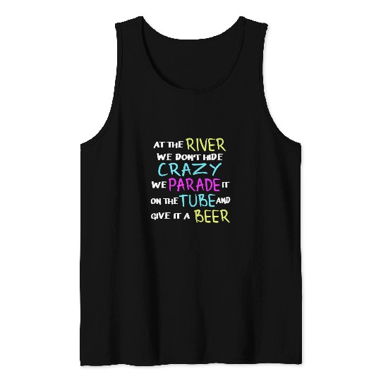 Beer Fun Drinking River Rafting Hilarious River Rat Gift 24 Tank Tops