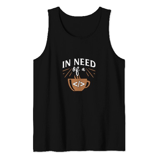 Coffee Fun Computer Engineer Coding Javascript Coffee Code Tank Tops