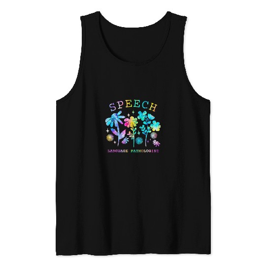 Speech Language Pathologist SLP Therapy Teacher Therapist Tank Tops