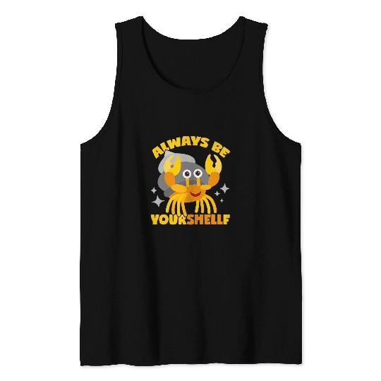 Hermit Crab Pun Tank Tops