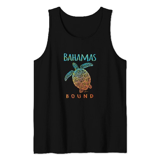 Turtle Pet Bahamas Bound Sea Turtle Beach Tank Tops