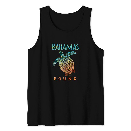 Turtle Pet Bahamas Bound Sea Turtle Beach Tank Tops