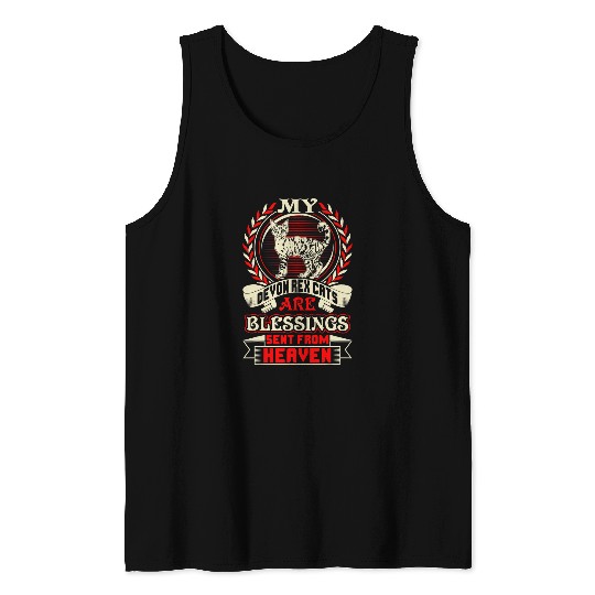 Devon Rexs Cats Blessings Sent From Heaven Pets Love Tank Tops
