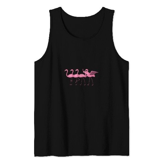 Wines Fun gift funny Wines lover Prosecco Flamingo Tank Tops