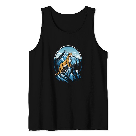 Lion Pet Majestic Mountain Lion Graphic NatureInspired Wilderness Tank Tops