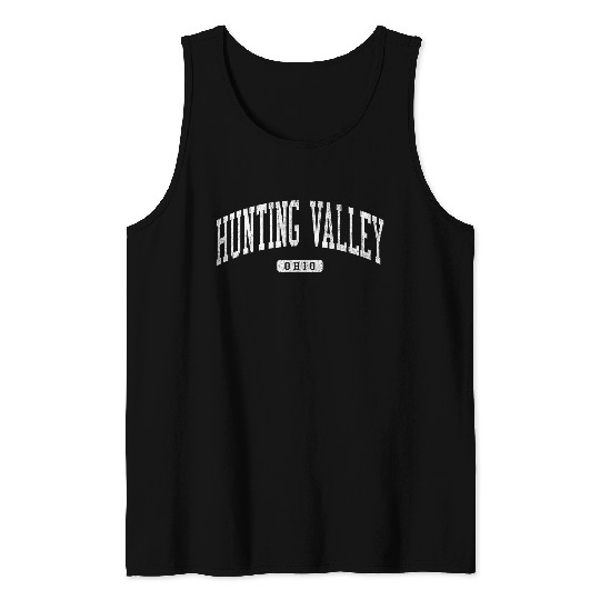 Hunting Valley Ohio OH JS03 College University Style Tank Tops