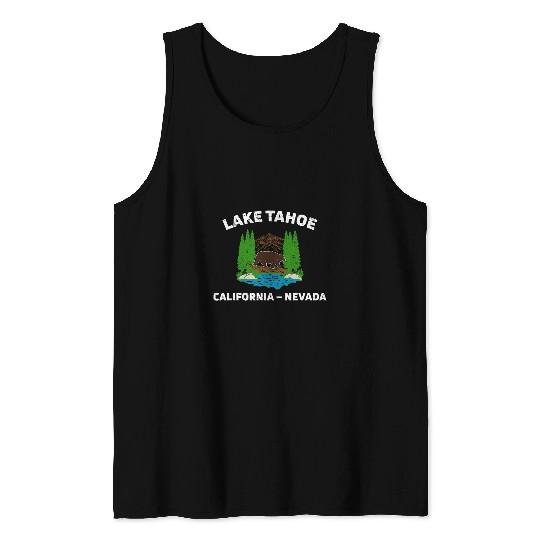 Bear Pet Grizzly Bear In Lake Tahoe californias Nevada Tank Tops