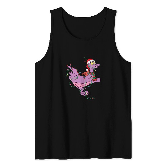 Dragon Pet Figment Lights Christmas Santa Animal Women Men Tank Tops