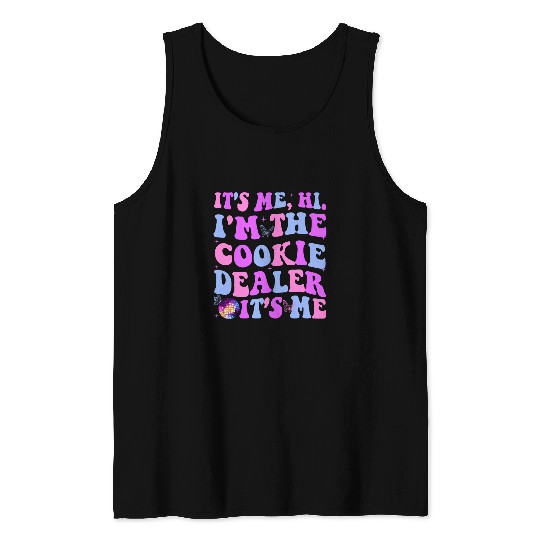 Its Me Hi Im The Cookie dealers Girls Scout Troop Scouting 12 Tank Tops