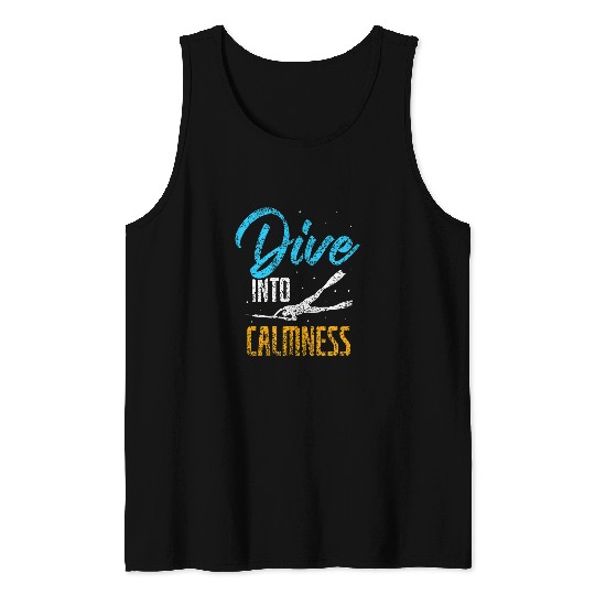 Discover Dive Into Calmness Spear Fishing Spearfisher Spearfishing Tank Tops