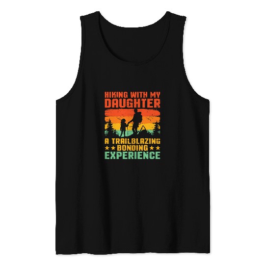 Dad And Daughter WIlderness Explorer Camping Adventure 1 Tank Tops