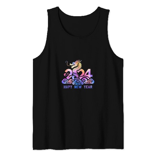 Dragon Pet Chinese New Year Year of The Dragon Lunar Celebrations Tank Tops