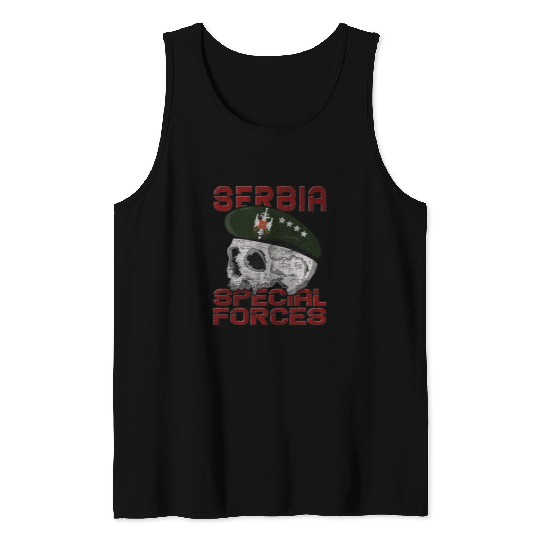 Police Job Serbian Special Police CAJ Counter Terrorism Tactical SWAT Tank Tops