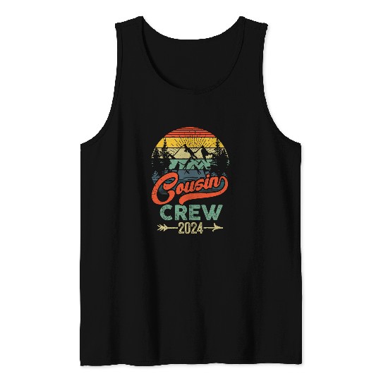 Cousin Crew 2024 Camping Family Reunion Making Memories Tank Tops