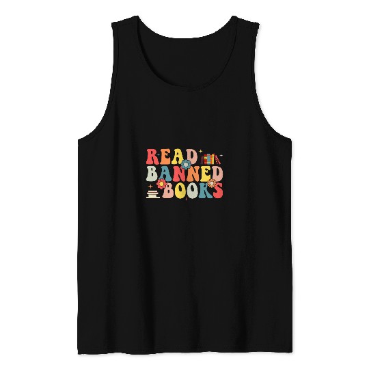 Im With The Banned Books I Read Banned Books Lovers Womens Tank Tops
