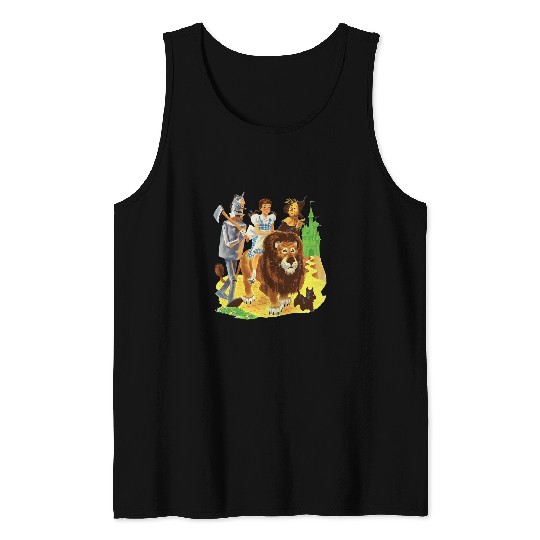 Lion Pet The Wizard of OZ Art Tin Man Lion Scarecrow Dorothy 1 Tank Tops