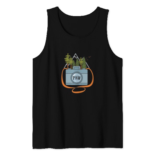 Photographer Job PNW Hiking Photographer Pacific Northwest Camera Tank Tops