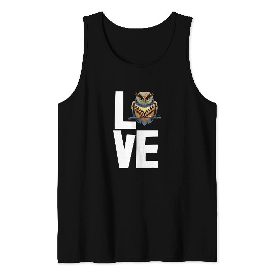Discover Owl Pet Love Owl Tee s Women Big Owl Tees Funny Birds Love Tank Tops