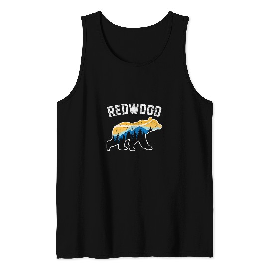Bear Pet Redwood National Park Bear californias Redwood Forest Tank Tops