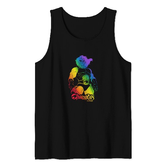 Lion Pet Thundercats LionO Retro Rainbow Poster Tank Tops