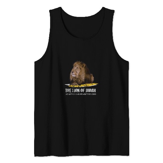 Lion Pet Religious Jesus Yeshua The Lion Of Judah Easter Tank Tops