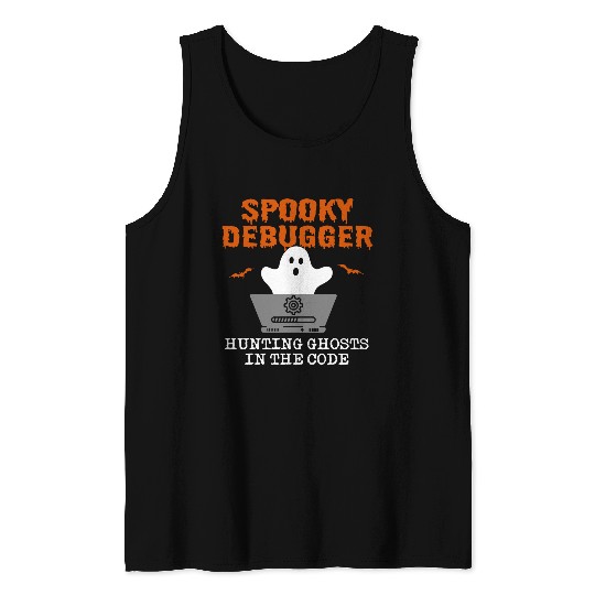 Halloween Programmer Coder Software Web Developer Coding Tank Tops