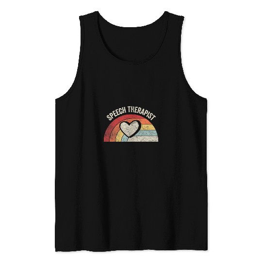 Retro vintages Speech Therapis Speech Pathology Gift 7 Tank Tops