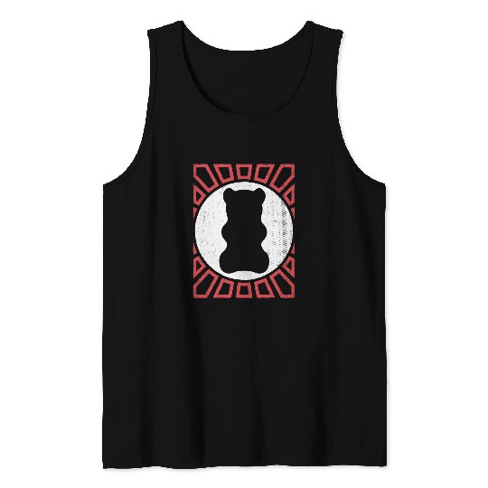 Bear Pet Gummy Bear Retro Gift 2 Tank Tops