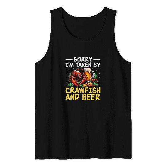 Beer Fun Cajun Crawfish Crayfish Boil Beer Drinking Beer Lover 19 Tank Tops