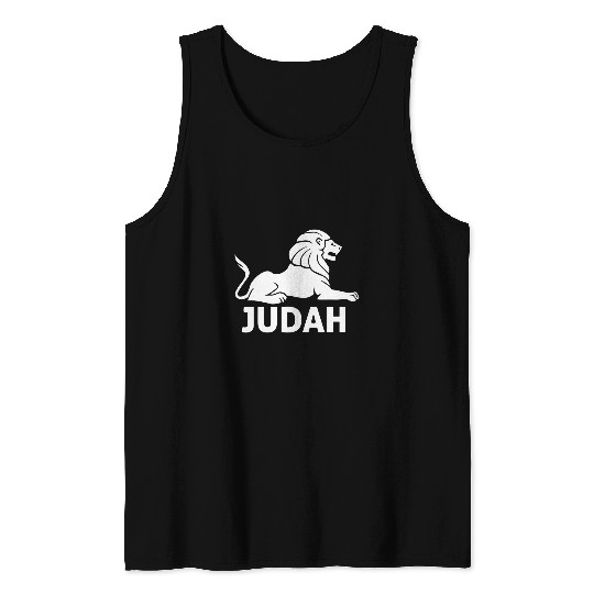 Lion Pet of Judah Catholic Christian Jesus Religious Statue Tank Tops