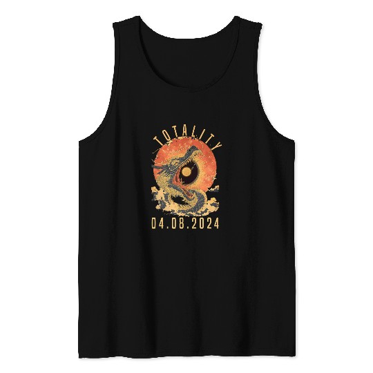 Dragon Pet Totality 0408Dragon Sun Solar Eclipse April 8 0011 Tank Tops