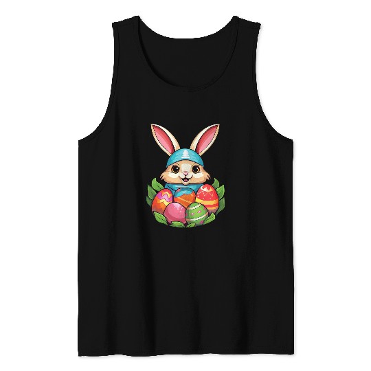 Easter Bunny Rabbit Easter Day Egg Hunting 1 Tank Tops