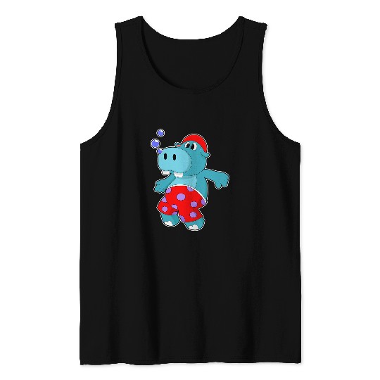 Hippo Pet Swimming Swim trunks Tank Tops