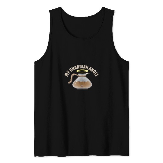 Coffee Fun Pot My Guardian Angel Supernatural caffeines Exorcise Tank Tops