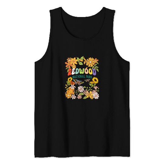Redwood National Park californias Wildflower Butterfly Lover Tank Tops