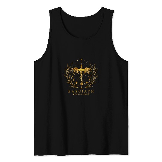 Dragon Pet Fourth Wing Basgiath wars College Bookish Dragon Gold Tank Tops