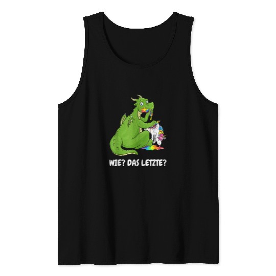 Dragon Pet the last dragon eats unicorn Tank Tops
