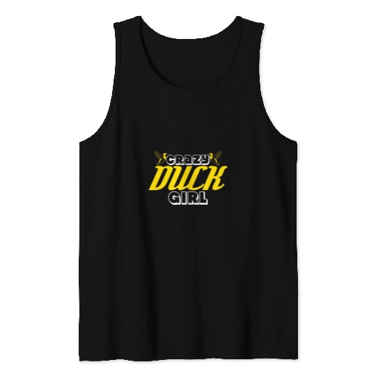 Duck Pet Mallard Goose Pond Quack Duckling Duck Lover Girl Tank Tops