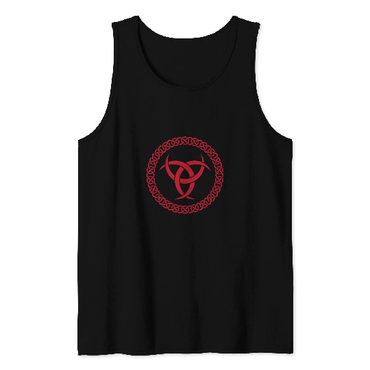 Pagan Horn of Odin Norse Viking Knotwork Tank Tops