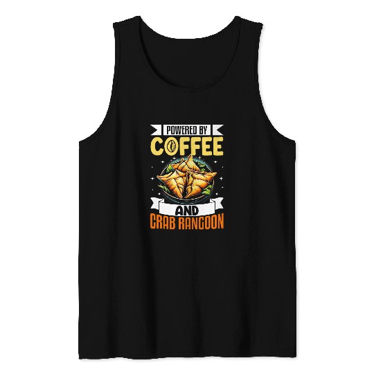 Coffee Fun Crab Rangoon Funny Coffee Lover Seafood Crab Rangoon Tank Tops