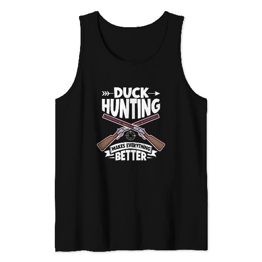Duck Hunt Duck Hunter Bird Hunting Duck Hunting Duckaholic Tank Tops